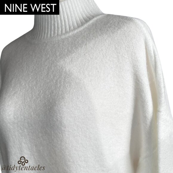 Nine West Ultra White Cozy Sweater – Size XL - Picture 4 of 8